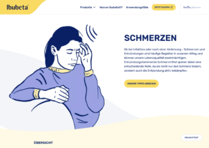 Illustration von Krankheitssymptomen
