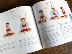 Illustration von Yoga-Posen
