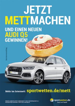 Plakat Design für eine Werbekampagne eines Sportwetten-Anbieters